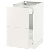 SEKTION Gabinete bajo clas residuos/2 frnt, blanco Maximera/Veddinge blanco, 18x24x30 "