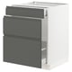 SEKTION Gabinete bajo clas residuos/2 frnt, blanco Maximera/Voxtorp gris oscuro, 24x24x30 "