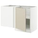 SEKTION Gabinete bajo de esquina+estante, blanco/Havstorp beige, 50x24x30 "