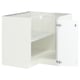 SEKTION Gabinete bajo de esquina+estante, blanco/Voxtorp blanco mate, 38x24x30 "