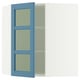 SEKTION Gabinete bajo esq+estantes/prta vdr, blanco/Lerhyttan azul, 26x15x30 "