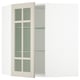 SEKTION Gabinete bajo esq+estantes/prta vdr, blanco/Stensund beige, 26x15x30 "