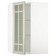 SEKTION Gabinete bajo esq+estantes/prta vdr, blanco/Stensund beige, 26x15x40 "