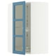 SEKTION Gabinete bajo esq+stn gira/prta vdr, blanco/Lerhyttan azul, 26x15x40 "