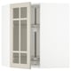 SEKTION Gabinete bajo esq+stn gira/prta vdr, blanco/Stensund beige, 26x15x30 "