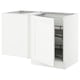 SEKTION Gabinete bajo esquina+accesorio xtr, blanco Enköping/blanco efecto madera, 50x24x30 "