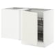 Opción: SEKTION Gabinete bajo esquina+accesorio xtr, blanco/Veddinge blanco, 50x24x30 "