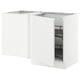 SEKTION Gabinete bajo esquina+accesorio xtr, blanco/Voxtorp blanco mate, 50x24x30 "