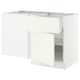 SEKTION Gabinete bajo esquina+cajón+estante, blanco/Vallstena blanco, 50x24x30 "