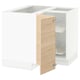 SEKTION Gabinete bajo esquina+estante gira, blanco/Askersund efecto de fresno claro, 38x24x30 "