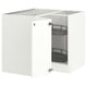 SEKTION Gabinete bajo esquina+estante gira, blanco/Aspudden blanco mate, 38x24x30 "