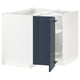 SEKTION Gabinete bajo esquina+estante gira, blanco Axstad/mate azul, 38x24x30 "