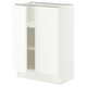 SEKTION Gabinete bajo+estantes/2 puertas, blanco/Aspudden blanco mate, 24x15x30 "