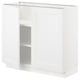SEKTION Gabinete bajo+estantes/2 puertas, blanco/Axstad blanco mate, 36x15x30 "