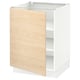 SEKTION Gabinete bajo+estantes, blanco/Askersund efecto de fresno claro, 24x24x30 "