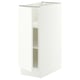 SEKTION Gabinete bajo+estantes, blanco/Aspudden blanco mate, 12x24x30 "