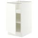 SEKTION Gabinete bajo+estantes, blanco/Aspudden blanco mate, 18x24x30 "