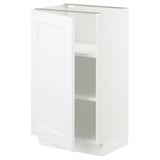 SEKTION Gabinete bajo+estantes, blanco/Axstad blanco mate, 18x15x30 "