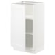 SEKTION Gabinete bajo+estantes, blanco/Axstad blanco mate, 18x15x30 "