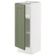 SEKTION Gabinete bajo+estantes, blanco/Axstad gris-verde, 12x15x30 "