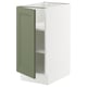 SEKTION Gabinete bajo+estantes, blanco/Axstad gris-verde, 15x24x30 "