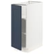 SEKTION Gabinete bajo+estantes, blanco Axstad/mate azul, 12x24x30 "