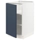 SEKTION Gabinete bajo+estantes, blanco Axstad/mate azul, 18x24x30 "