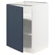 SEKTION Gabinete bajo+estantes, blanco Axstad/mate azul, 21x24x30 "
