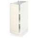 SEKTION Gabinete bajo+estantes, blanco/Bodbyn color hueso, 12x24x30 "