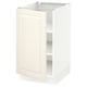 SEKTION Gabinete bajo+estantes, blanco/Bodbyn color hueso, 18x24x30 "