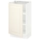SEKTION Gabinete bajo+estantes, blanco/Bodbyn color hueso, 18x15x30 "
