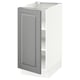 SEKTION Gabinete bajo+estantes, blanco/Bodbyn gris, 15x24x30 "
