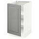 SEKTION Gabinete bajo+estantes, blanco/Bodbyn gris, 18x24x30 "