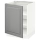 SEKTION Gabinete bajo+estantes, blanco/Bodbyn gris, 24x24x30 "