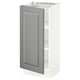 SEKTION Gabinete bajo+estantes, blanco/Bodbyn gris, 15x15x30 "