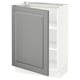SEKTION Gabinete bajo+estantes, blanco/Bodbyn gris, 24x15x30 "