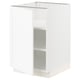 SEKTION Gabinete bajo+estantes, blanco Enköping/blanco efecto madera, 21x24x30 "
