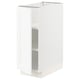 SEKTION Gabinete bajo+estantes, blanco Enköping/blanco efecto madera, 12x24x30 "