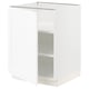SEKTION Gabinete bajo+estantes, blanco Enköping/blanco efecto madera, 24x24x30 "
