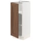 SEKTION Gabinete bajo+estantes, blanco Enköping/marrón efecto de nogal, 12x15x30 "