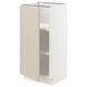 SEKTION Gabinete bajo+estantes, blanco/Havstorp beige, 15x15x30 "