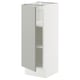 SEKTION Gabinete bajo+estantes, blanco/Havstorp gris claro, 12x15x30 "