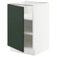 SEKTION Gabinete bajo+estantes, blanco/Havstorp verde oscuro, 21x24x30 "