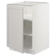 SEKTION Gabinete bajo+estantes, blanco/Lerhyttan gris claro, 21x24x30 "