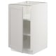 SEKTION Gabinete bajo+estantes, blanco/Lerhyttan gris claro, 18x24x30 "