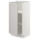 SEKTION Gabinete bajo+estantes, blanco/Lerhyttan gris claro, 15x15x30 "