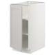 SEKTION Gabinete bajo+estantes, blanco/Lerhyttan gris claro, 15x24x30 "