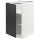SEKTION Gabinete bajo+estantes, blanco/Nickebo antracita mate, 18x24x30 "