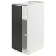 SEKTION Gabinete bajo+estantes, blanco/Nickebo antracita mate, 12x24x30 "
