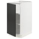 SEKTION Gabinete bajo+estantes, blanco/Nickebo antracita mate, 15x24x30 "